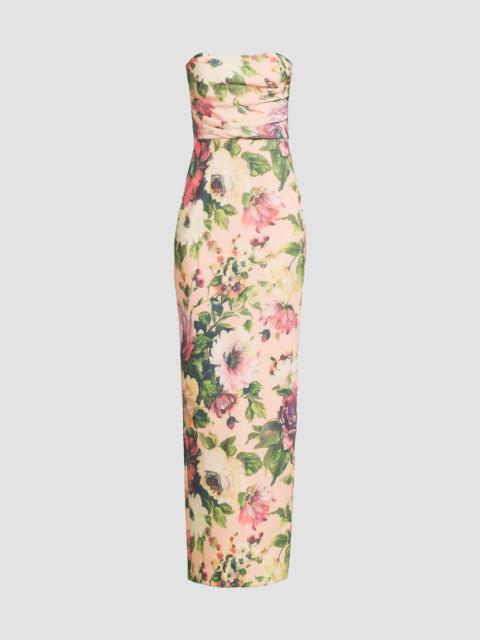 Black Halo Women's Leonora Floral Gown - Apricot Carnations