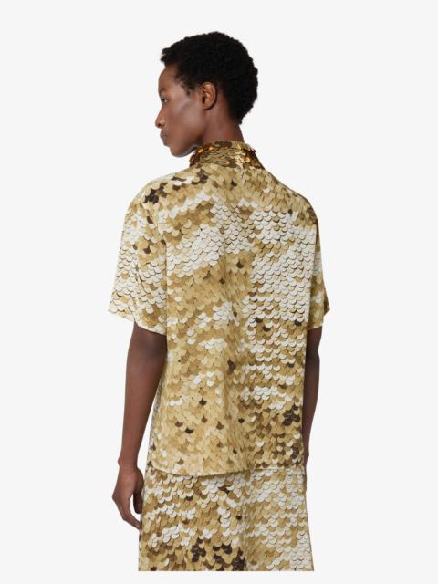 Moschino PRINTED CREPE DE CHINE SHIRT