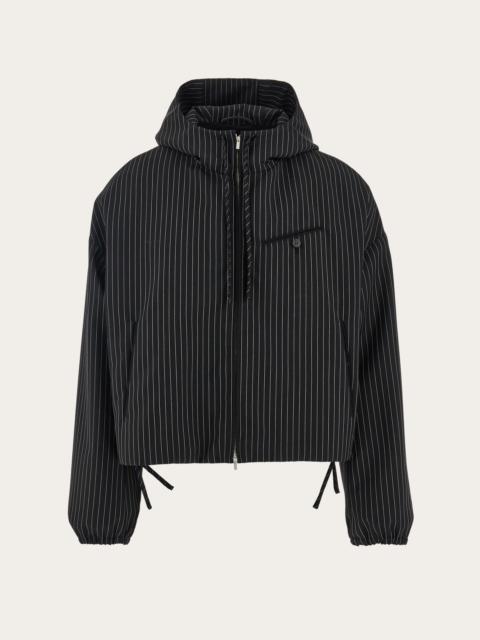 Hooded blouson