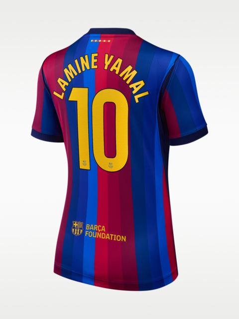 Nike Lamine Yamal FC Barcelona 2026/27 Stadium Home Women's Nike Dri-FIT Soccer Jersey