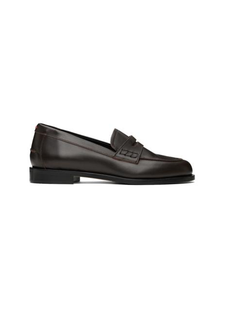 Aeyde Brown Oscar Leather Loafers