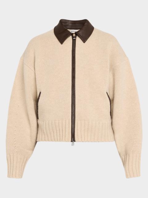 SIMKHAI Zofia Wool Zip Cardigan