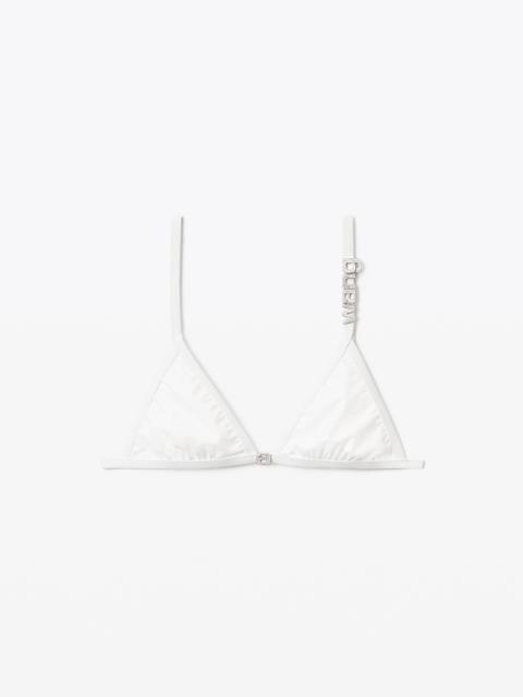 Alexander Wang DIAMANTE LOGO BIKINI TOP IN JERSEY