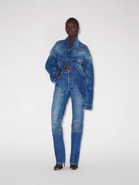 Jean Paul Gaultier THE BLUE LACE-UP DENIM JACKET