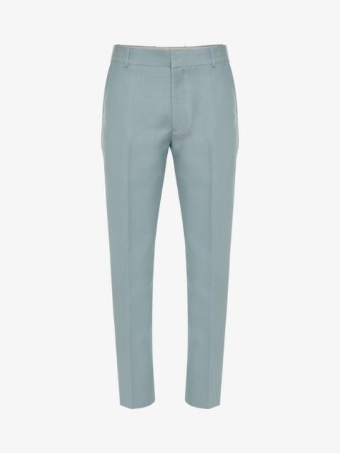 Alexander McQueen Tailored Cigarette Trousers in Paradise Blue
