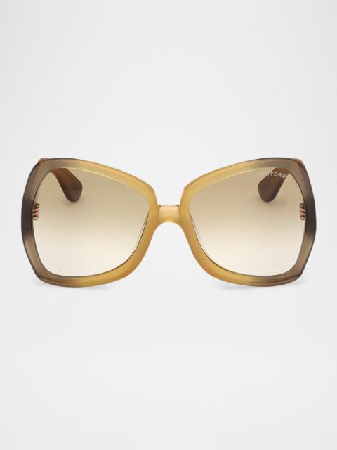 TOM FORD Jerry Butterfly Acetate Sunglasses