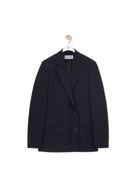 Loewe Double breasted jacket in mohair and wool