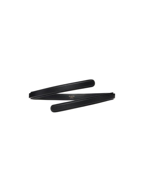 Alaïa Black Flex Thin Twist Belt