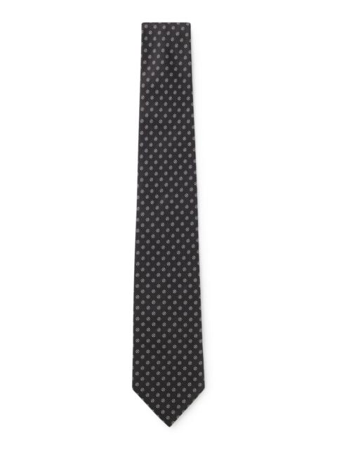 BOSS BOSS ONE PATTERNED SILK-JACQUARD TIE