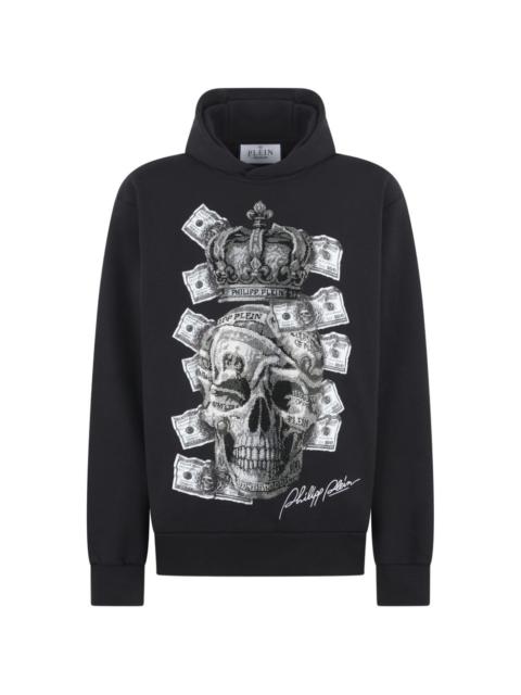 PHILIPP PLEIN rhinestone-embellished hoodie