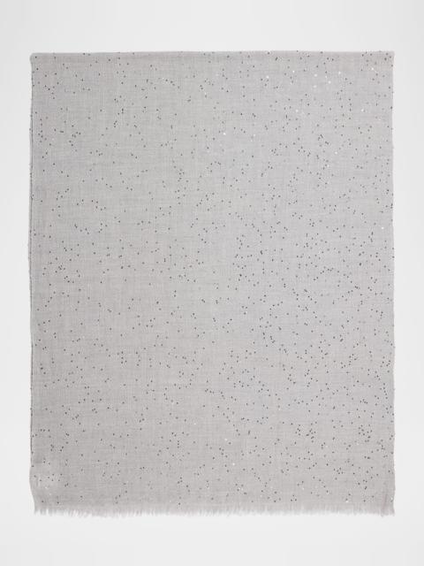 Brunello Cucinelli Cashmere-Blend Speckled Scarf