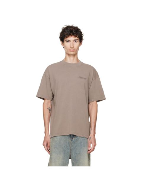 REPRESENT Brown Printed 'Owners Club' Script T-shirt