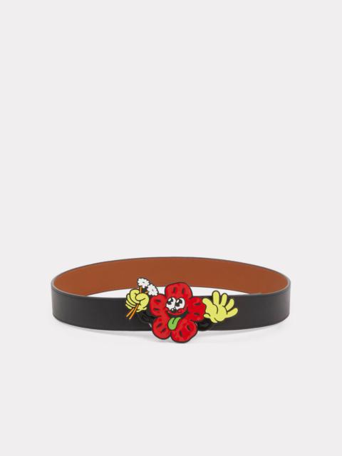 Wide reversible 'BOKE Boy' leather belt