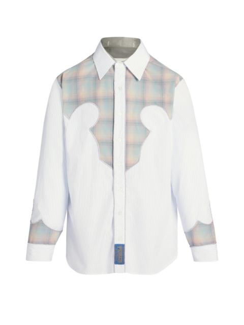 Maison Margiela Pendleton yoke pinstripe shirt