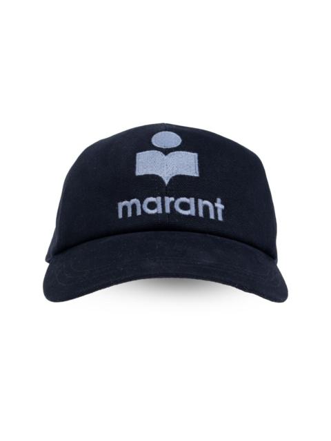 logo-embroidered cotton cap