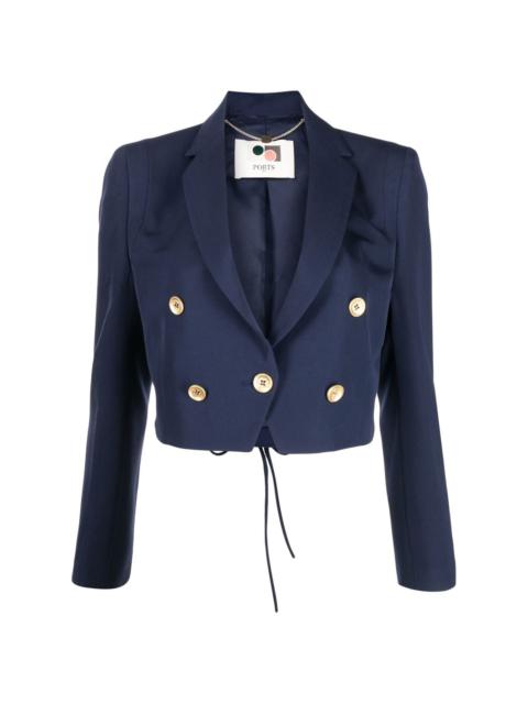 Ports 1961 double breasted cropped blazer