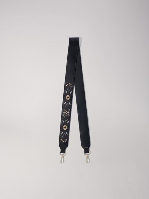 maje Studded leather strap