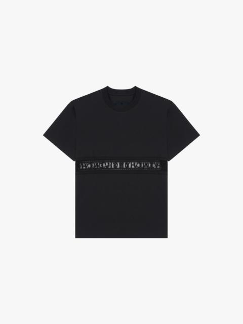 Givenchy GIVENCHY T-SHIRT WITH LACE WEBBING
