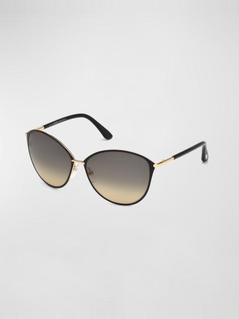 TOM FORD Penelope Metal Butterfly Sunglasses