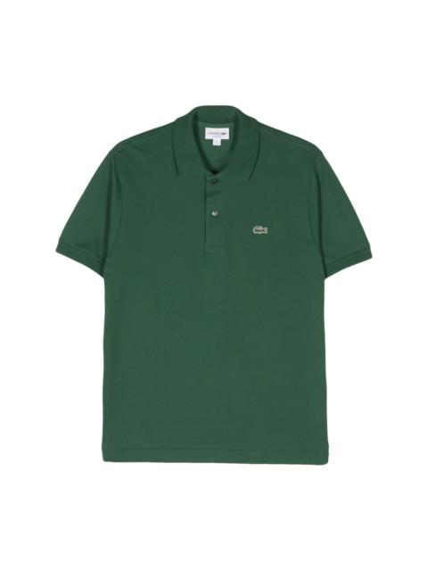 LACOSTE logo-patch short-sleeve polo shirt