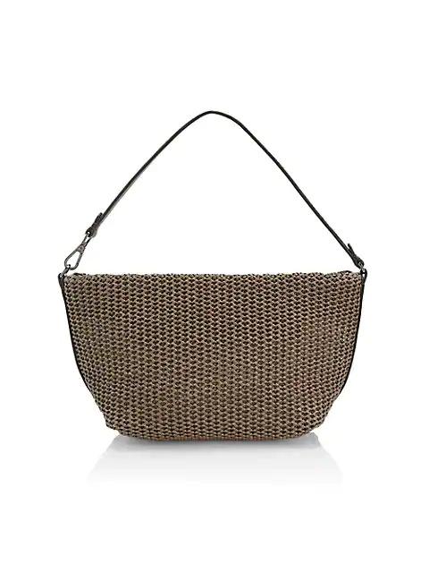 Brunello Cucinelli raffia 효력 어깨 부대