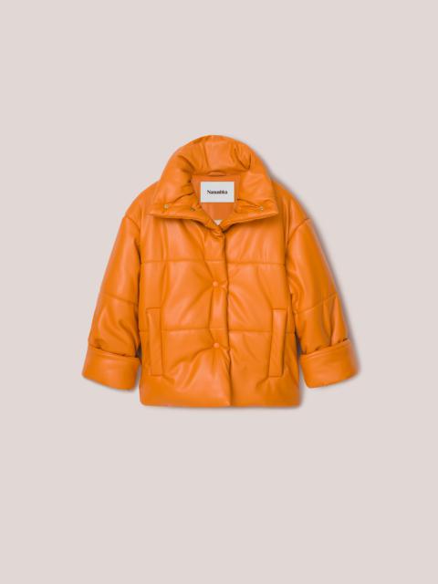 Nanushka HIDE - Vegan leather puffer jacket - Orange