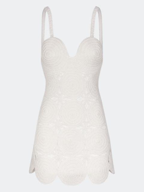SIMONMILLER Beep Beep Mini Dress in Pearl