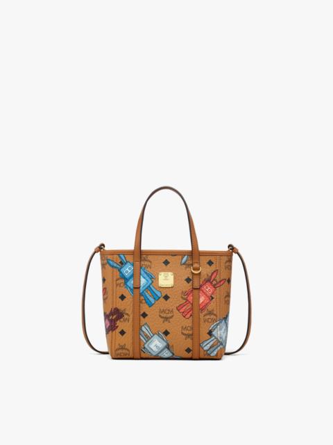 MCM Toni Top-Zip Shopper in Rabot Visetos