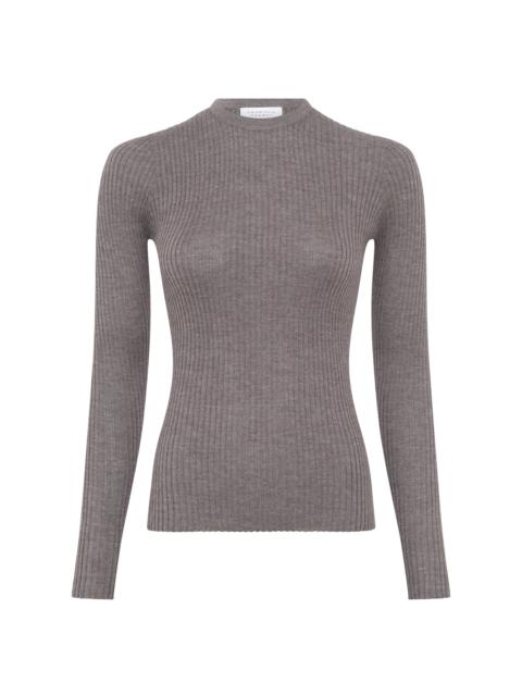 GABRIELA HEARST Browning Knit Sweater in Walnut Cashmere Silk