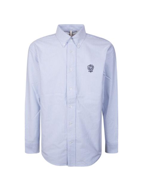 SUNFLOWER logo-detail striped shirt