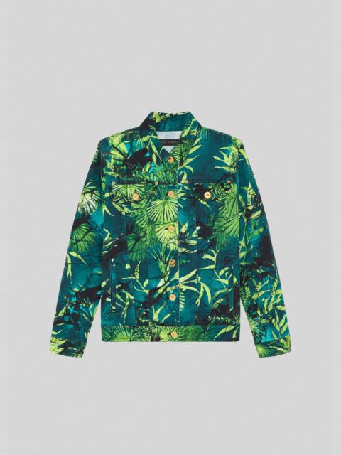 VERSACE Jungle Print Denim Jacket