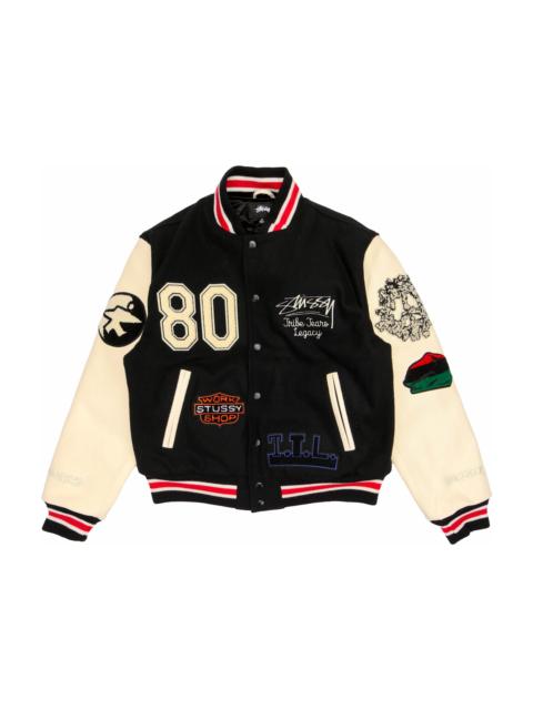 Stüssy Stussy x Denim Tears X Our Legacy TTL Varsity Jacket Black/White