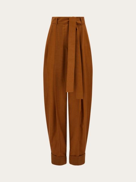 FERRAGAMO Barrel leg trouser