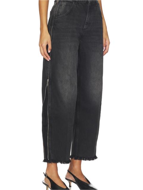 seventy + mochi Bo Zip Wide Leg Jeans