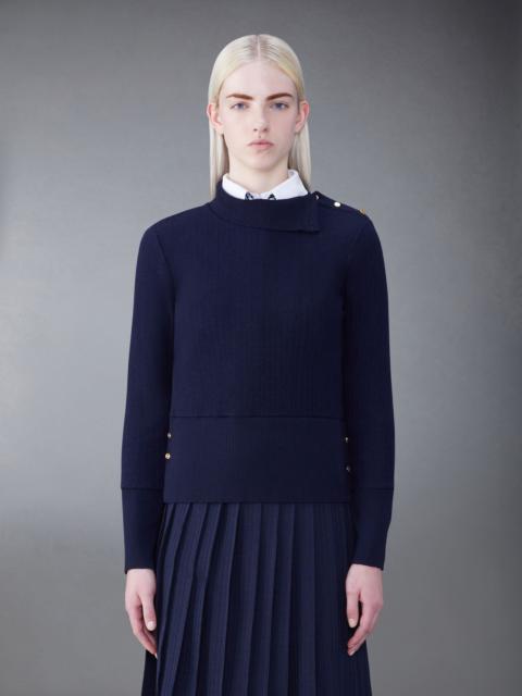 Thom Browne chevron-knit wool sweater