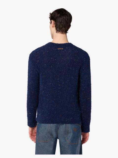 Moschino MOSCHINO TEDDY BEAR BOUCLÉ WOOL-BLEND SWEATER