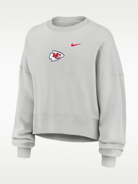 Nike Kansas City Chiefs Primetime Phoenix Women's Nike NFL Oversized Pullover Crew