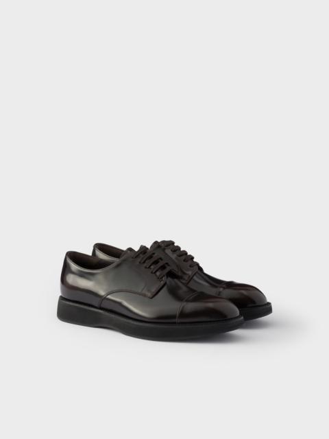 Prada Brushed leather lace-up shoes