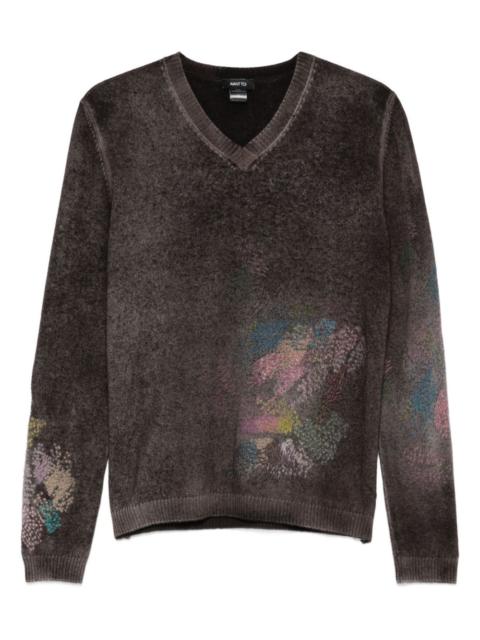 Avant Toi hand-painted cashmere sweater