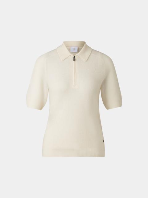 BOGNER Knitted polo shirt Shari in Sand
