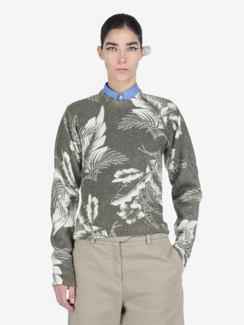 N°21 FLORAL-JACQUARD SWEATER