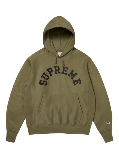 Supreme x Champion® "SS 25 - Olive" hoodie