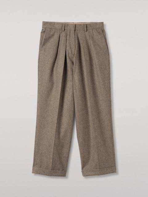 Johnstons of Elgin Macara Natural Pleated Trousers