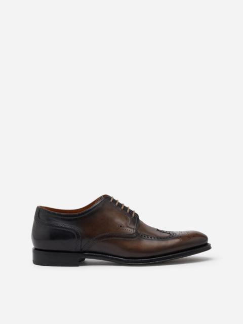 Dolce & Gabbana Brogue derby in giotto paint calfskin