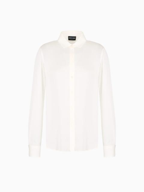 GIORGIO ARMANI 실크 muslin 셔츠