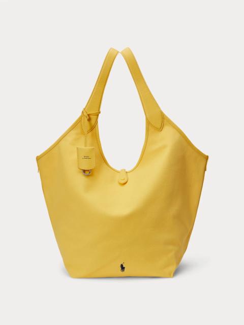 Polo Ralph Lauren Polo Play Canvas-Leather Large Tote