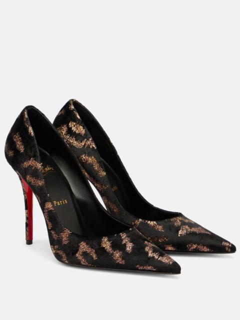 Christian Louboutin Miss Z leopard-print velvet pumps