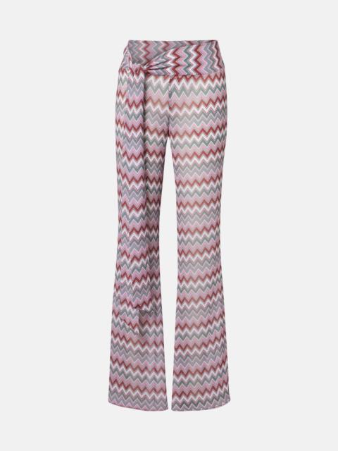 BANANHOT Bowie chevron flared pants
