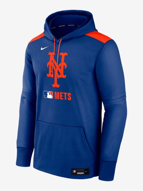 Nike New York Mets Authentic Collection Men's Nike Therma MLB Pullover Hoodie