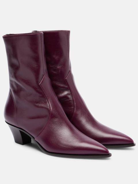 AQUAZZURA Brunswick 45 leather ankle boots